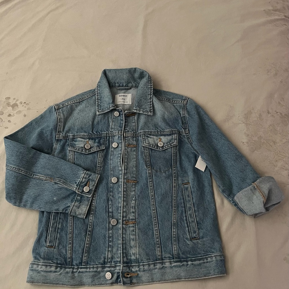 Kids - Gender Neutral Old Navy Oversized Denim Jacket - L (10-12)